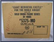 Giant Medieval Castle from Noble Knights - Playset manufactured by Marx [Front]