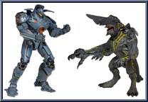 Jaeger Gipsy Danger / Kaiju Knifehead from Pacific Rim - Basic Series manufactured by Neca [Loose]