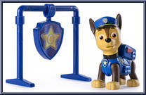 Chase from Paw Patrol - Pull Back Pups manufactured by Spinmaster [Loose]
