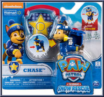 Chase from Paw Patrol - Great Snow Rescue - Wal-Mart manufactured by Spinmaster [Front]