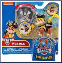 Rubble from Paw Patrol - Pirate Pups manufactured by Spinmaster [Front]