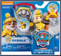 Rubble from Paw Patrol - Great Snow Rescue - Wal-Mart manufactured by Spinmaster [Front]