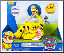Rubble's Lights and Sounds Construction Truck from Paw Patrol - Vehicles (Interactive) manufactured by Spinmaster [Front]