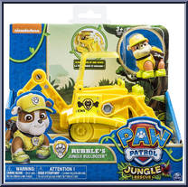 Rubble's Jungle Bulldozer from Paw Patrol - Jungle Rescue Vehicles manufactured by Spinmaster [Front]