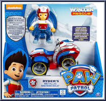 Ryder's Metallic Snowmobile from Paw Patrol - Winter Rescues manufactured by Spinmaster [Front]