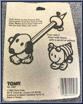 Dog from Pencil Pets - Wind-Ups manufactured by Tomy [Back]
