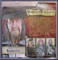 Captain Barbossa from Pirates of the Caribbean - Curse of the Black Pearl - Series 1 manufactured by Neca [Back]