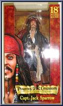 Jack Sparrow (Smiling) from Pirates of the Caribbean - Curse of the Black Pearl - 18" Scale manufactured by Neca [Front]