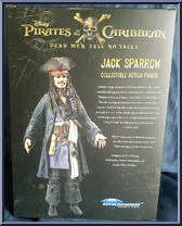 Jack Sparrow from Pirates of the Caribbean - Dead Men Tell No Tales - Basic Series manufactured by Diamond Select [Back]