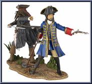 Jack & Barbossa in Spanish Camp from Pirates of the Caribbean - On Stranger Tides - [6" Scale] - Movie Moments manufactured by Jakks Pacific [Loose]