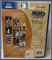 Kobe Bryant from Play Makers - NBA - Series 1 manufactured by Upper Deck [Back]