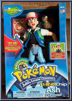 Ash & Cyndaquil from Pokemon - Johto League Champion - ThinkChip manufactured by Hasbro [Front]