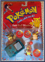 Eevee #133 / Raichu #26 / Pidgeot #18 from Pokemon - Poke Ball Blasters manufactured by Hasbro [Front]