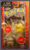 Pikachu / Larvitar from Pokemon - Master Quest manufactured by Hasbro [Front]