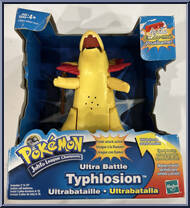 Typhlosion from Pokemon - Johto League Champion - Ultra Battle manufactured by Hasbro [Front]