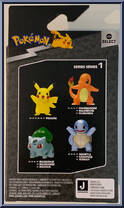Pikachu (Metallic) from Pokemon Select - Series 3 manufactured by Jazwares [Back]
