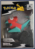 Porygon (Metallic) from Pokemon Select - Series 3 manufactured by Jazwares [Front]