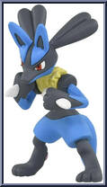 Lucario from Pokemon - Monster Collection - MS Series manufactured by Tomy [Loose]