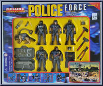 5 Figure Playset from Police Force - Series II manufactured by Chap Mei [Front]