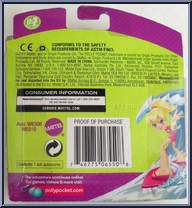 Lea (Surfboard) from Polly Pocket - Basic Series manufactured by Mattel [Back]