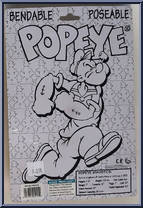 Olive Oyl from Popeye - Bendables manufactured by NJ Croce [Back]