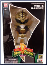 White Ranger (Mighty Morphin) (Tokyo Vinyl) from Power Rangers Dino Charge - Exclusives manufactured by Bandai [Front]