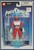 Red Lost Galaxy Figure from Power Rangers Heroes - Series 10 manufactured by Bandai [Front]