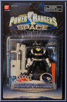 Black Mega Launching Power Ranger from Power Rangers in Space - Mega Launching manufactured by Bandai [Front]