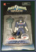 Blue Mega Launching Power Ranger from Power Rangers in Space - Mega Launching manufactured by Bandai [Front]