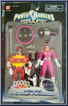Astro Pink Power Ranger / Red Bonus Figure from Power Rangers in Space - Bonus Figures manufactured by Bandai [Front]