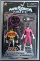 Astro Pink Power Ranger / White Bonus Figure from Power Rangers in Space - Bonus Figures manufactured by Bandai [Front]