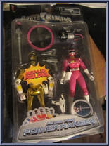 Astro Pink Power Ranger / Yellow Bonus Figure from Power Rangers in Space - Bonus Figures manufactured by Bandai [Front]