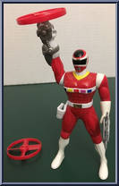 Red Mega Launching Power Ranger from Power Rangers in Space - Mega Launching manufactured by Bandai [Loose]