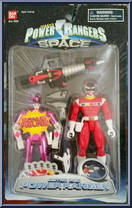 Astro Red Power Ranger / Pink Bonus Figure from Power Rangers in Space - Bonus Figures manufactured by Bandai [Front]