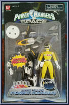 Astro Yellow Power Ranger / Black Bonus Figure from Power Rangers in Space - Bonus Figures manufactured by Bandai [Front]