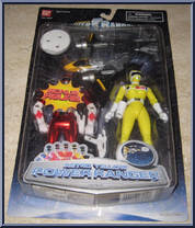 Astro Yellow Power Ranger / Red Bonus Figure from Power Rangers in Space - Bonus Figures manufactured by Bandai [Front]