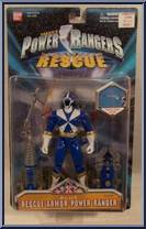 Blue Rescue Armor Power Ranger from Power Rangers Lightspeed Rescue - Rescue Armor manufactured by Bandai [Front]