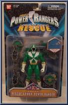 Green Rescue Armor Power Ranger from Power Rangers Lightspeed Rescue - Rescue Armor manufactured by Bandai [Front]