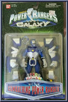 Blue Conquering Power Ranger from Power Rangers Lost Galaxy - Conquering manufactured by Bandai [Front]