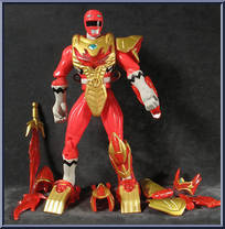 Red Conquering Power Ranger from Power Rangers Lost Galaxy - Conquering manufactured by Bandai [Loose]