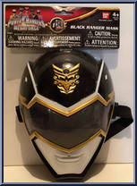 Black Ranger Mask from Power Rangers Megaforce - Role Play manufactured by Bandai [Front]