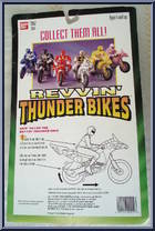 White Ranger from Power Rangers Mighty Morphin - Revvin' Thunder Bikes manufactured by Bandai [Back]