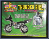 Black Ranger from Power Rangers Mighty Morphin - Thunder Bikes manufactured by Bandai [Front]