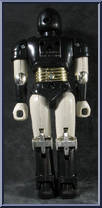 Black Battle Borg from Power Rangers Mighty Morphin - Battle Borgs manufactured by Bandai [Loose]
