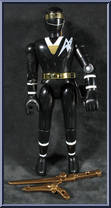 Black Ranger from Power Rangers Mighty Morphin - Alien Rangers manufactured by Bandai [Loose]