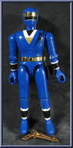 Blue Ranger from Power Rangers Mighty Morphin - Alien Rangers manufactured by Bandai [Loose]
