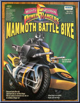 Mammoth Battle Bike & Black Ranger from Power Rangers Mighty Morphin - Battle Bikes manufactured by Bandai [Front]