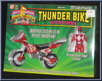 Red Ranger from Power Rangers Mighty Morphin - Thunder Bikes manufactured by Bandai [Front]