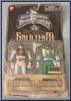 White Ranger / Green Ranger from Power Rangers Mighty Morphin - Auto Morphin Special Edition manufactured by Bandai [Front]