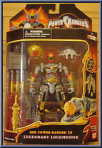 Red Power Ranger to Legendary Locomotive from Power Rangers Mystic Force - 6.5" Scale manufactured by Bandai [Front]